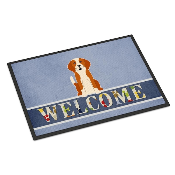 Carolines Treasures 18 x 27 in. English Foxhound Welcome Indoor or Outdoor Mat BB5691MAT - main